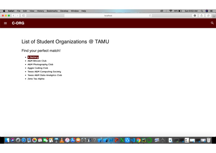 C-ORG – screenshot 3