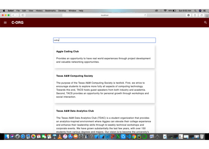 C-ORG – screenshot 4