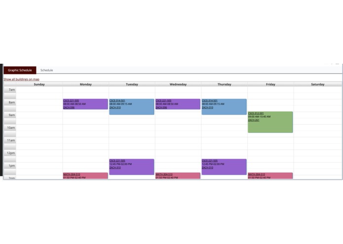 Legacy Schedule – screenshot 1