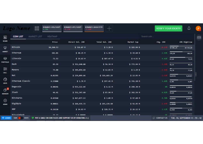 Crypto-Currency Exchange – screenshot 1