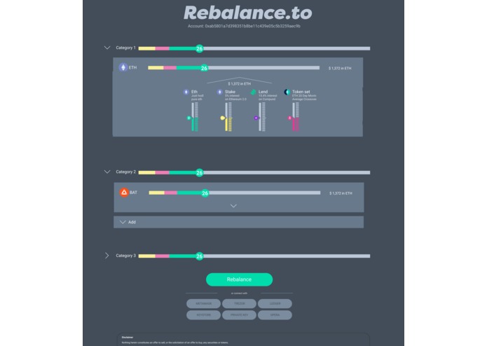 Rebalance – Your easy gateway to decentralized finance – screenshot 3