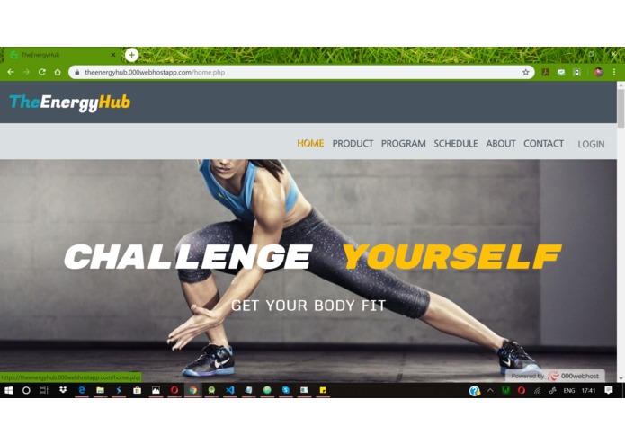 TheEnergyHub is a Gym project – screenshot 2