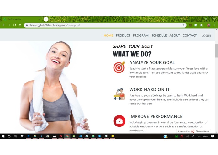 TheEnergyHub is a Gym project – screenshot 3