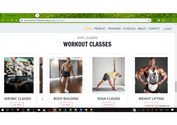 TheEnergyHub is a Gym project – screenshot 5
