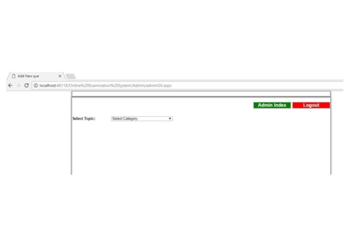 Online exam system  – screenshot 4