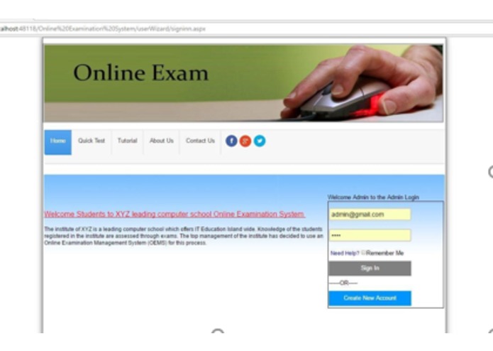 Online exam system  – screenshot 6