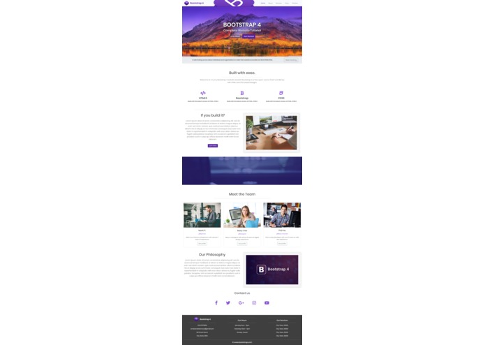 Responsive Bootstrap Website – screenshot 2