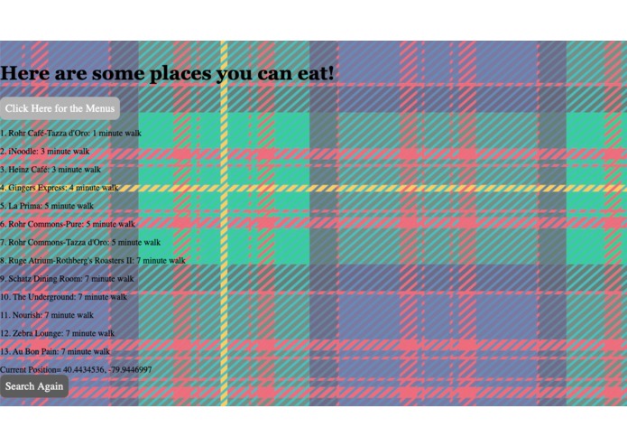 CMU Personalized Dining – screenshot 4