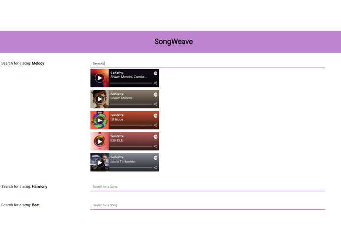 SongWeave – screenshot 1