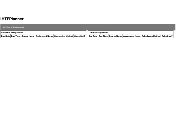 IHTFPlanner – screenshot 1
