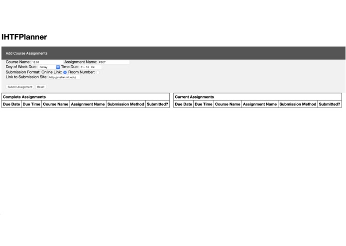 IHTFPlanner – screenshot 3