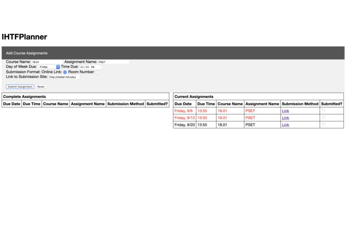 IHTFPlanner – screenshot 4