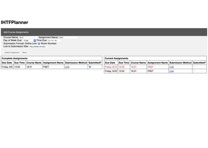 IHTFPlanner – screenshot 5