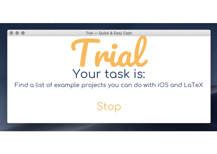 Trial – screenshot 2