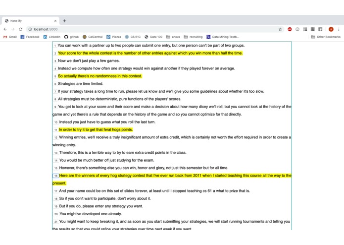 note-ify – screenshot 2