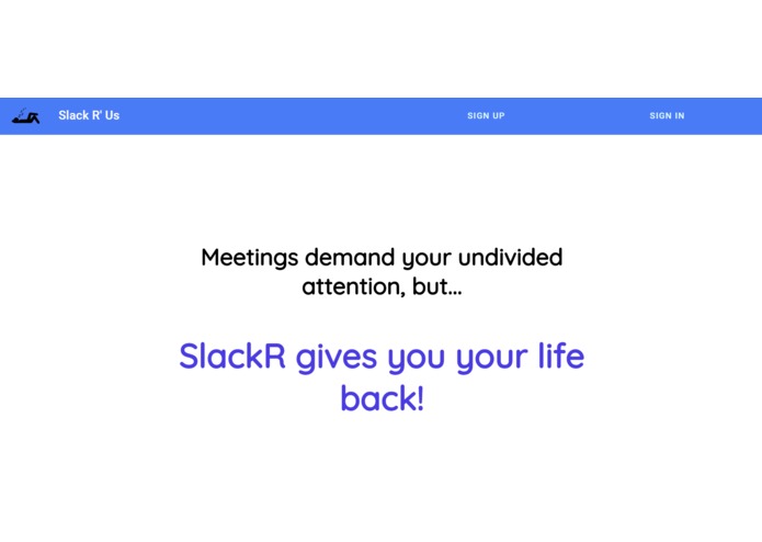 SlackR – screenshot 1