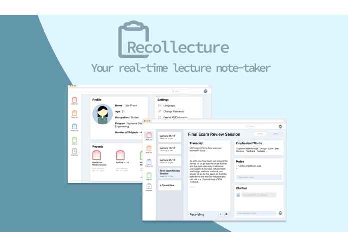 Recollecture – screenshot 1