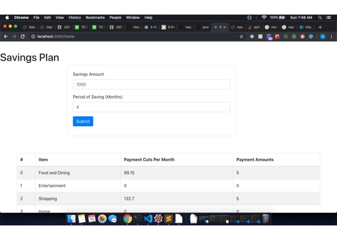 Thrift - Your Personal Financial Optimization Application – screenshot 2