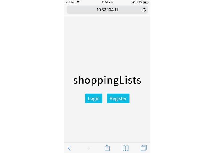 shoppingLists – screenshot 1