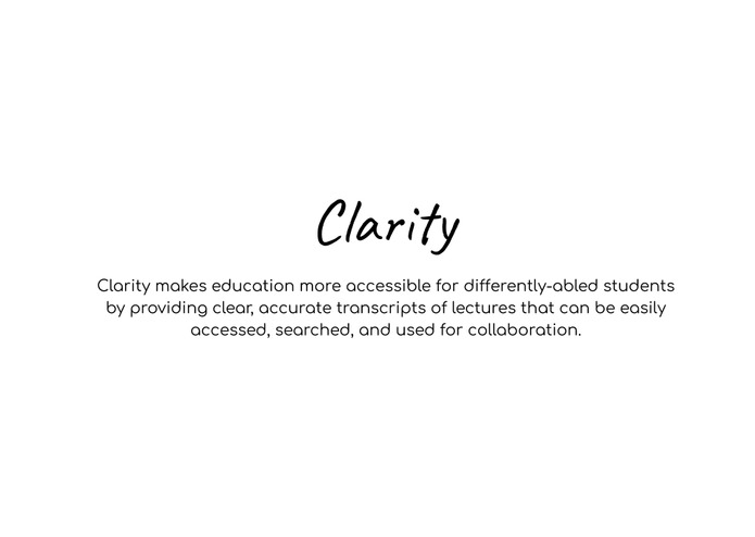 Clarity – screenshot 1