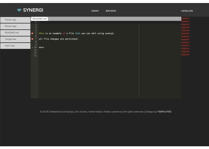Synergi – screenshot 1
