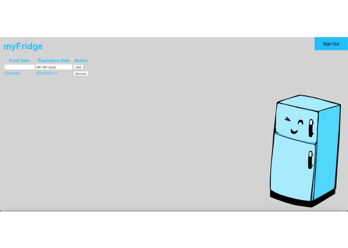 myFridge – screenshot 3