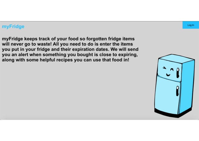 myFridge – screenshot 1