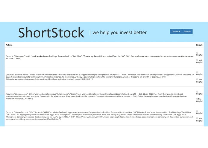 ShortStock – screenshot 2