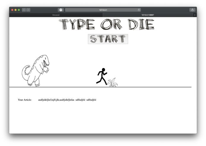 TypeOrDie – screenshot 1