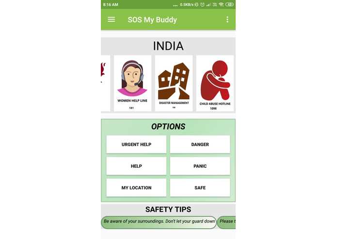 SOS APP – screenshot 2
