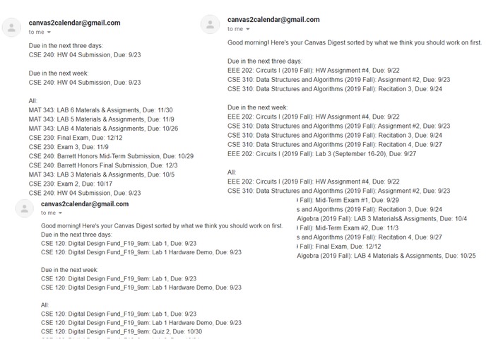 Canvas2Calendar – screenshot 2
