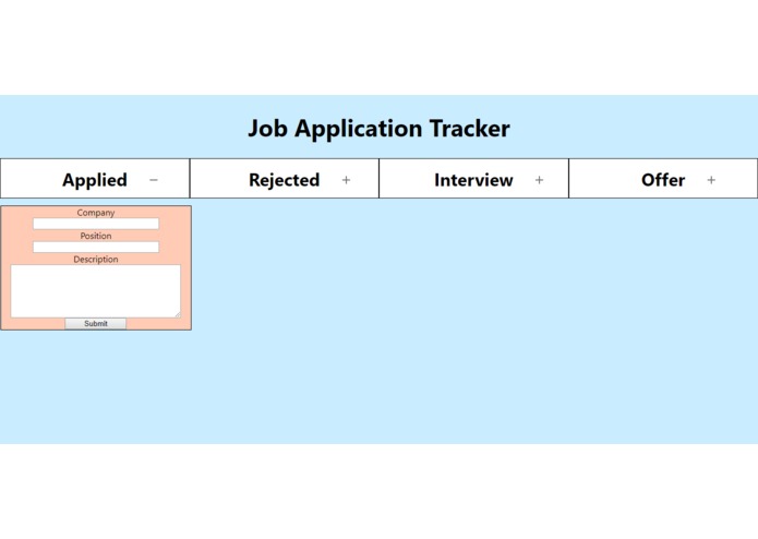 job-app-tracker – screenshot 1