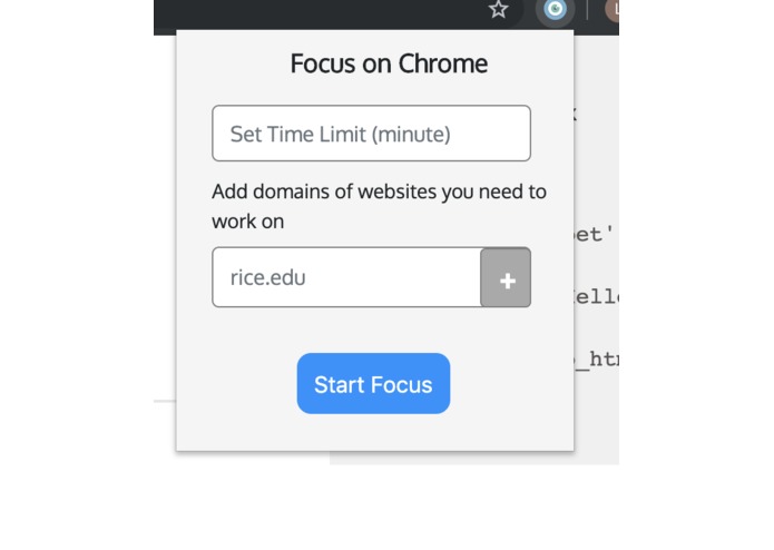 FOCUS on Chrome – screenshot 1