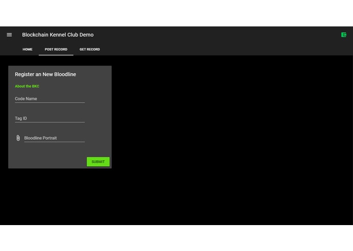 Governance App – screenshot 2