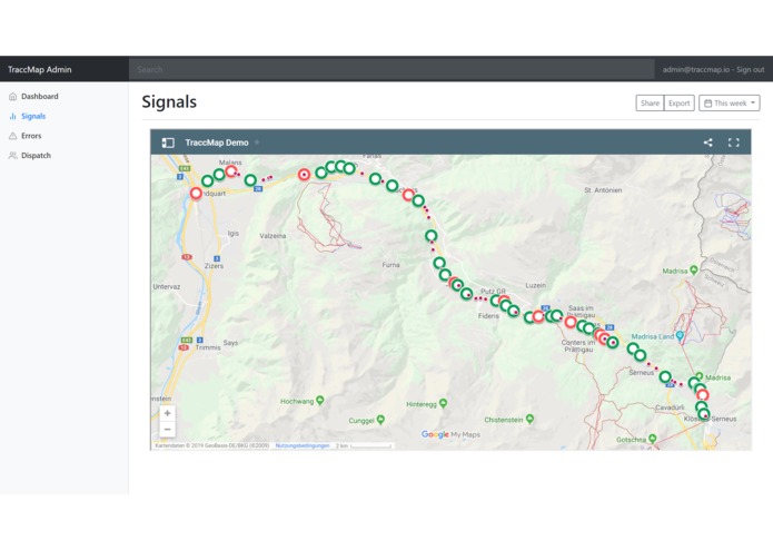 TraccMap – screenshot 2