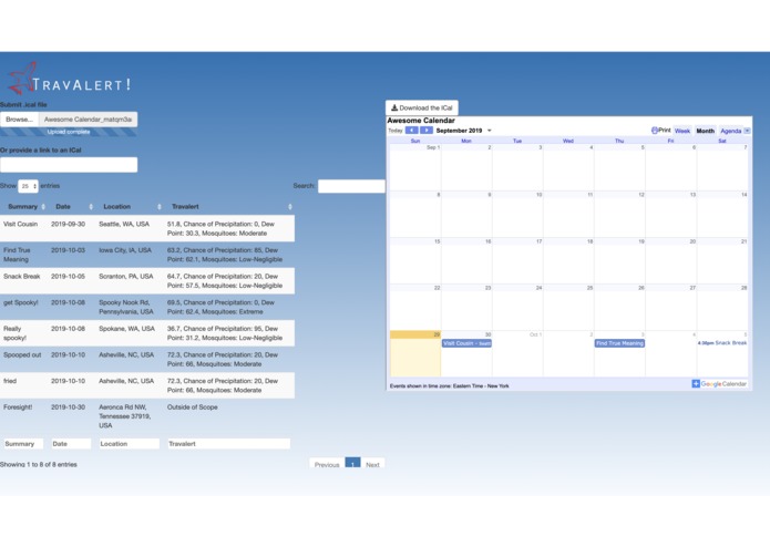 Travalert! – screenshot 2
