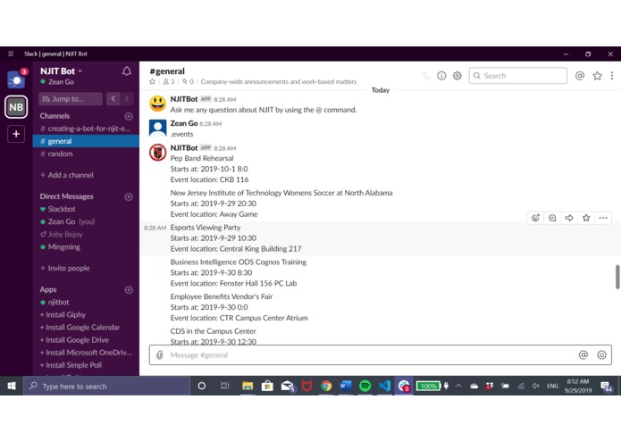 NJIT Help Bot – screenshot 1