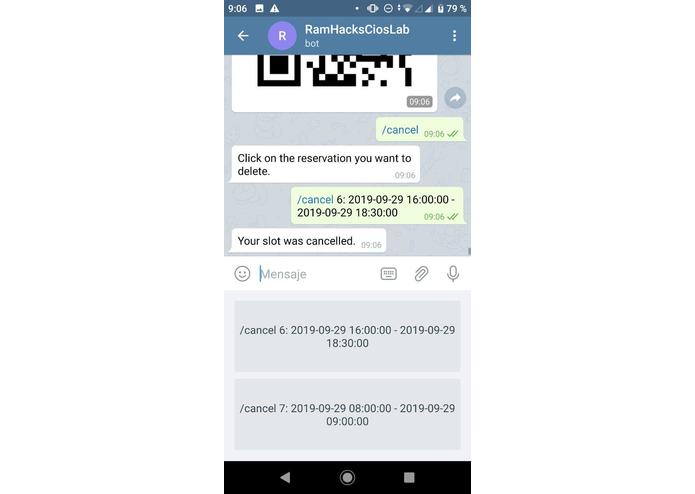 RamHacksTelegramBot – screenshot 1