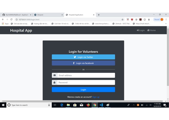 HospitalApp – screenshot 1