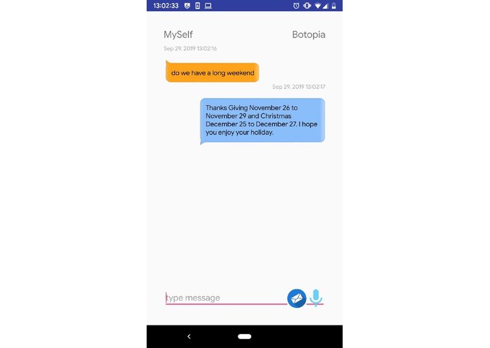 botUMBC – screenshot 2