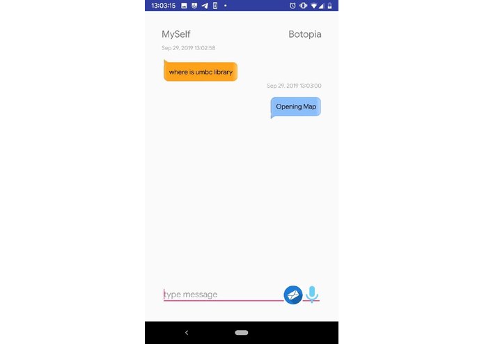 botUMBC – screenshot 3