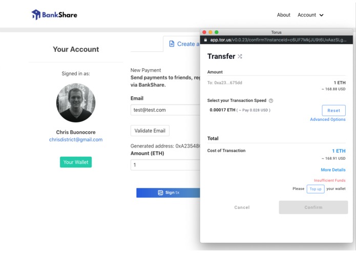 BankShare - Social crypto sharing – screenshot 2