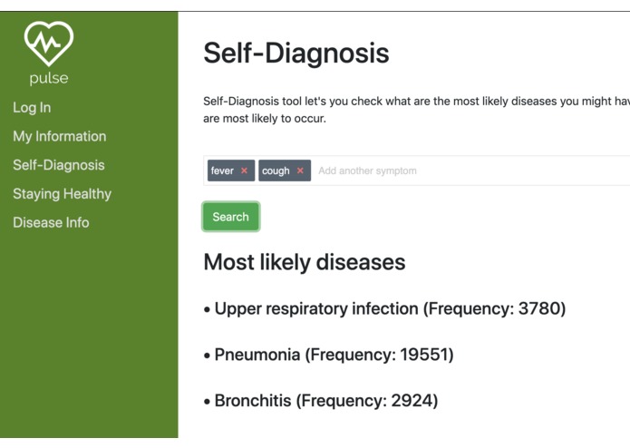 Pulse: health information at your fingertips – screenshot 1