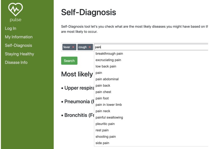 Pulse: health information at your fingertips – screenshot 2