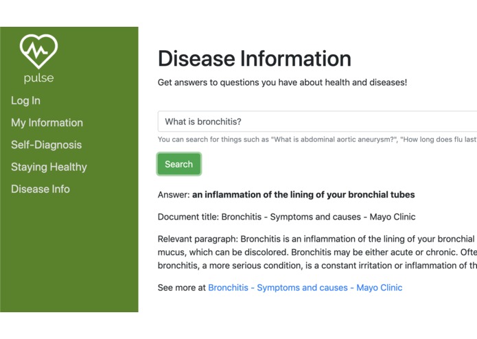 Pulse: health information at your fingertips – screenshot 4