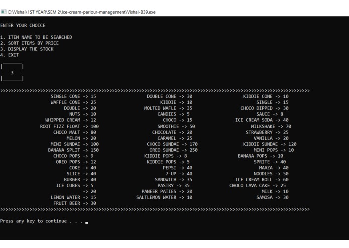 Ice-Cream-Parlour-Management-System – screenshot 5