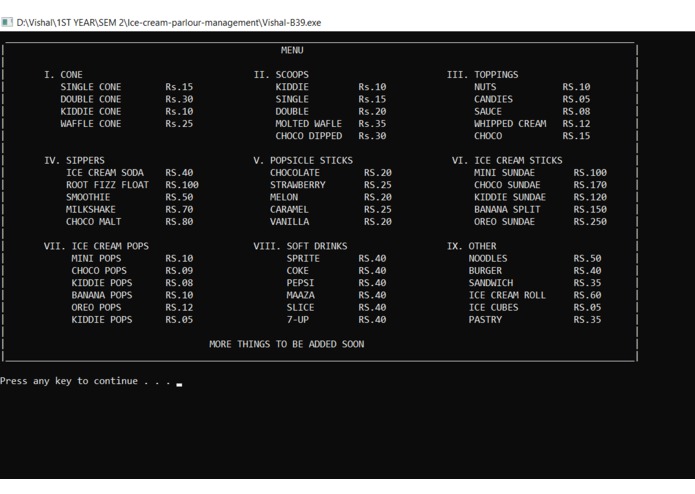 Ice-Cream-Parlour-Management-System – screenshot 6