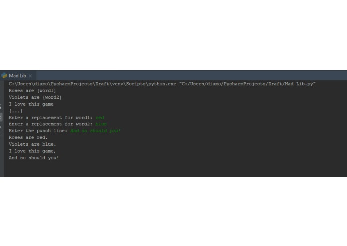 Mad Lib – screenshot 2