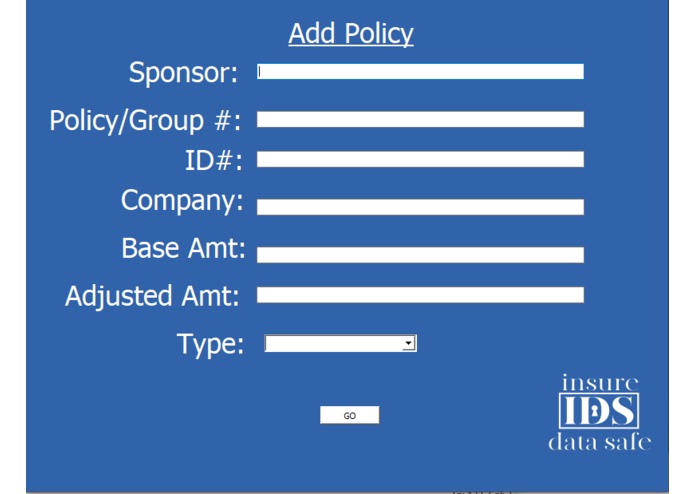 InsureDataSafe – screenshot 1