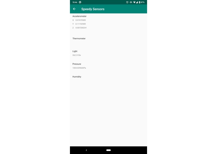 SpeedySensors – screenshot 2